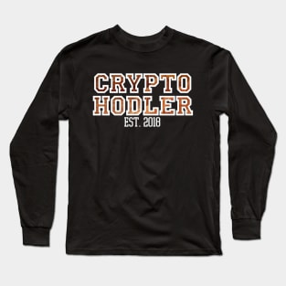 Sand Bitcoin Ethereum Blockchain Crypto Hodler Long Sleeve T-Shirt